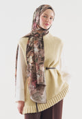 ROSINE PATTERNED COTTON VISCOSE HIJAB MINK
