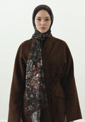 DARK BEAUTY PATTERNED COTTON VISCOSE HIJAB PLUM