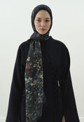 DARK BEAUTY PATTERNED COTTON VISCOSE HIJAB MIDNIGHT BLUE