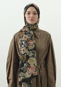 JUDITH PATTERN COTTON VISCOSE HIJAB GREEN