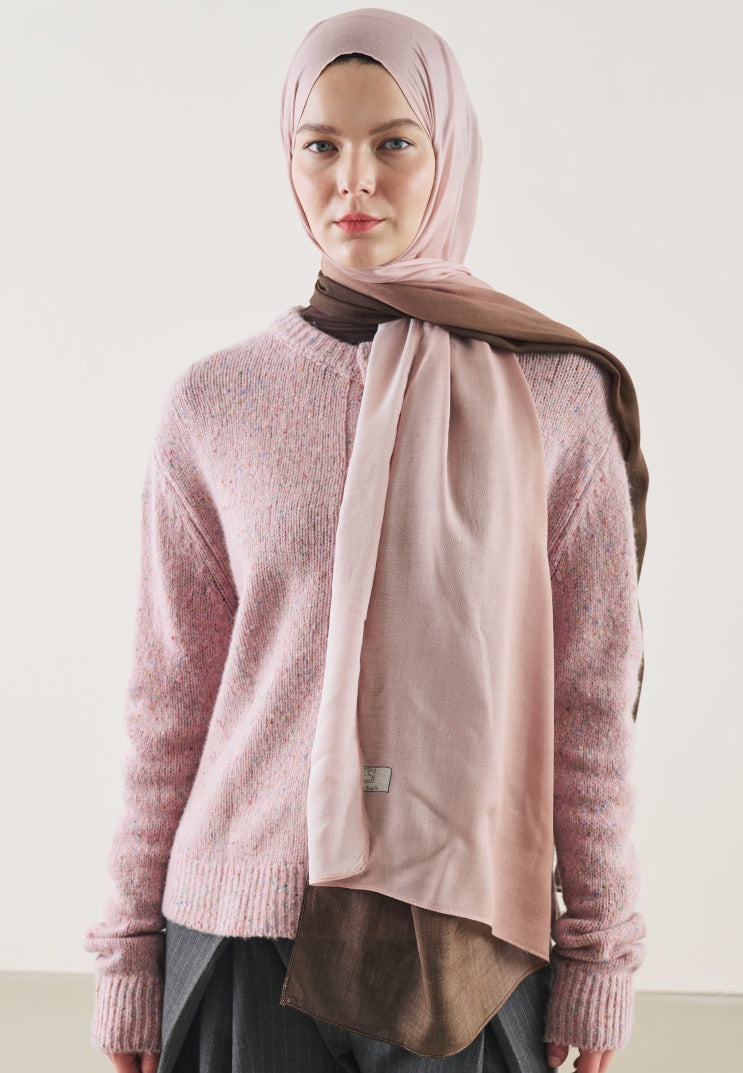 DEGRADE PATTERN RAMI HIJAB BROWN