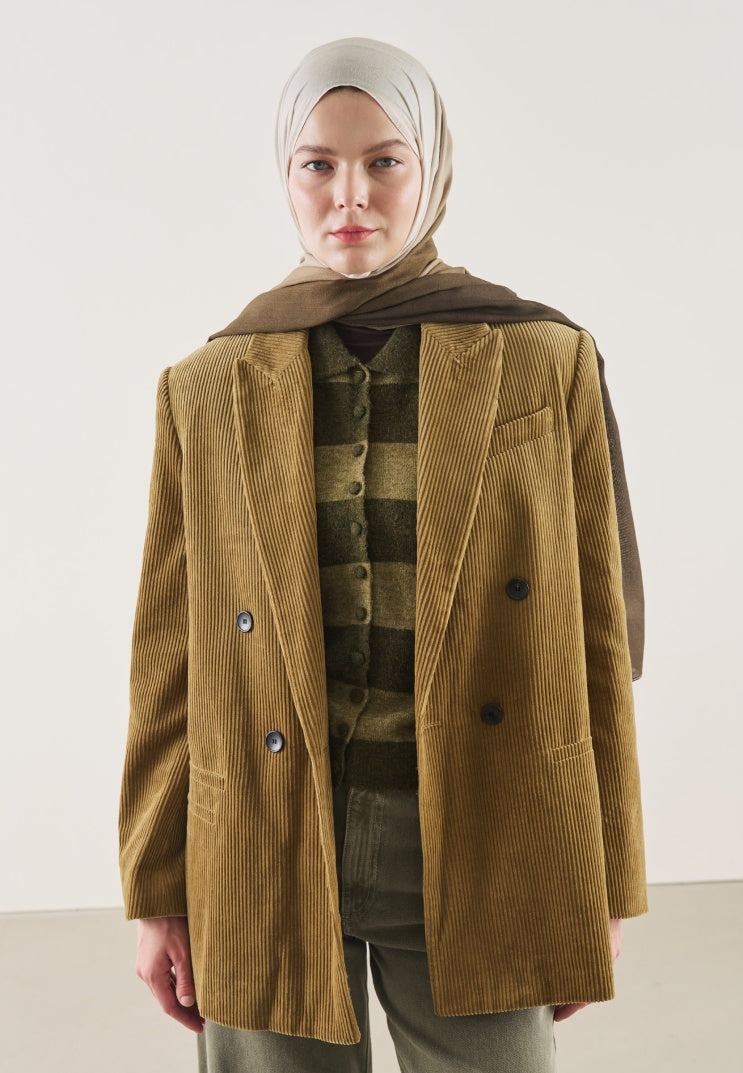 DEGRADE PATTERN RAMI HIJAB BROWN