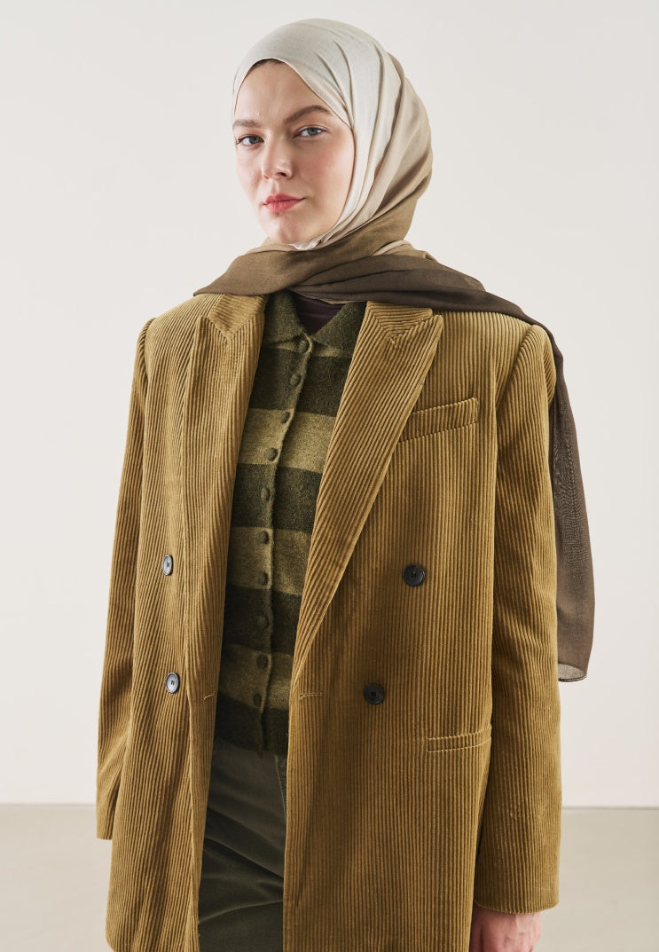 DEGRADE PATTERN RAMI HIJAB BROWN