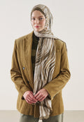 WILD ZEBRA PATTERN RAMI HIJAB CAMEL