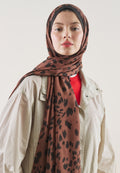 CHEETAH PATTERN RAMI HIJAB BROWN