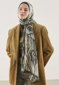 WILD ZEBRA PATTERN RAMI HIJAB KHAKI