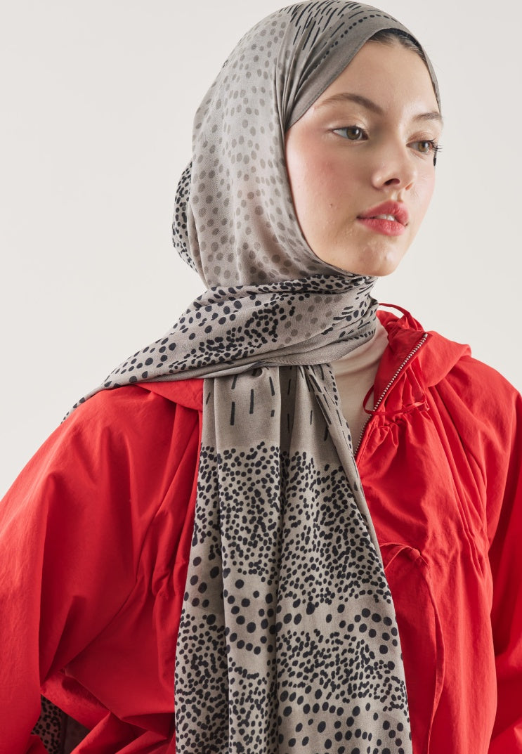 DOT ELEGANCE PATTERN RAMI HIJAB STONE
