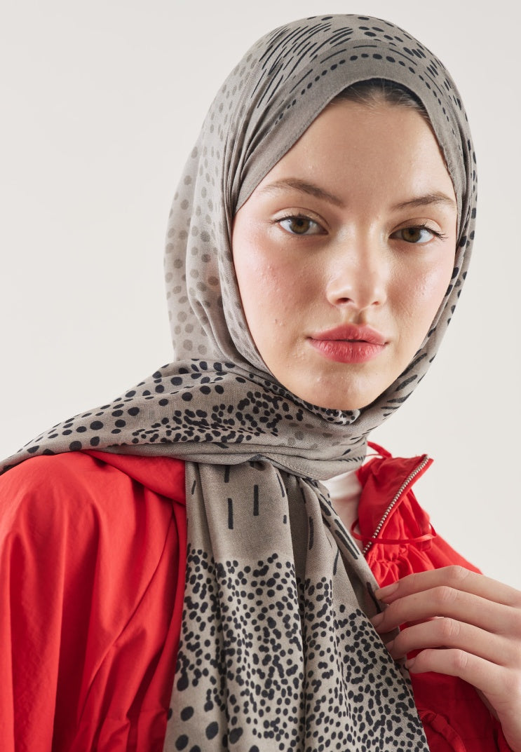 DOT ELEGANCE PATTERN RAMI HIJAB STONE