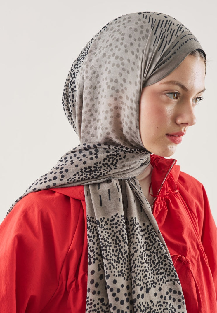 DOT ELEGANCE PATTERN RAMI HIJAB STONE
