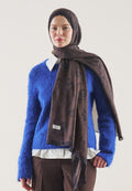 FLOWER SHADOW PATTERN RAMI HIJAB BITTER COFFEE