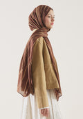 STRIPED PATTERN RAMI HIJAB BRICK