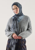 DOT ELEGANCE PATTERN RAMI HIJAB NAVY