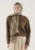 PLAID PATTERN RAMI HIJAB KHAKI