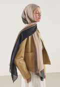 DEGRADE PATTERN RAMI HIJAB MINK BLACK