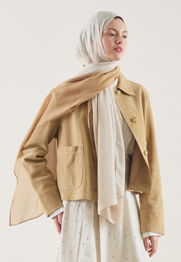 DEGRADE PATTERN RAMI HIJAB MILKY COFFEE