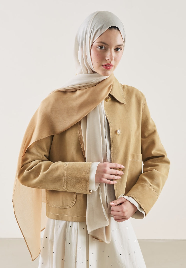 DEGRADE PATTERN RAMI HIJAB MILKY COFFEE