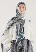 WILD ZEBRA PATTERN RAMI HIJAB INDIGO