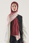DEGRADE PATTERN RAMI HIJAB BURGUNDY
