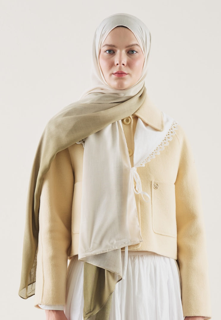 DEGRADE PATTERN RAMI HIJAB PISTACHIO