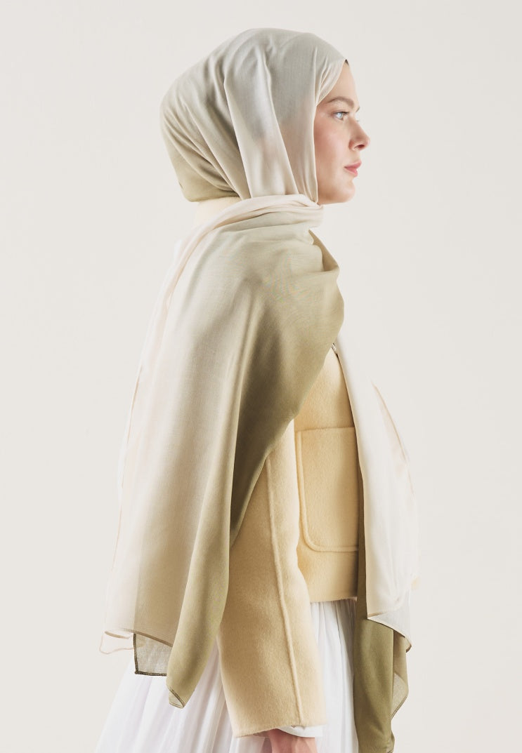DEGRADE PATTERN RAMI HIJAB PISTACHIO