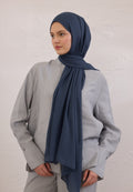 SOFT VISKON HIJAB DARK BLUE