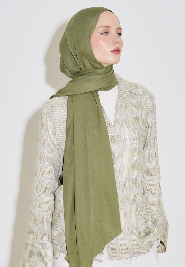 SOFT VISCOSE HIJAB OLIVE GREEN