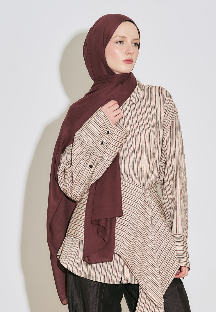 SOFT VISCOSE HIJAB MARSALA