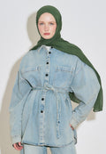 SOFT VISCOSE HIJAB PINE GREEN