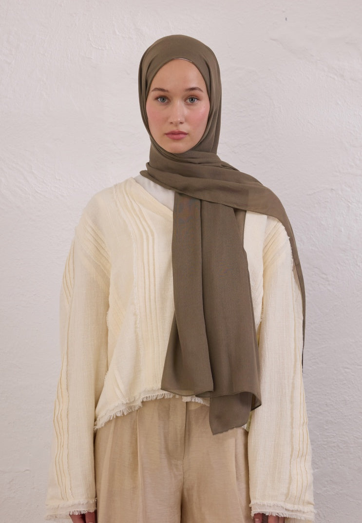 SOFT VISCOSE HIJAB DARK MINK